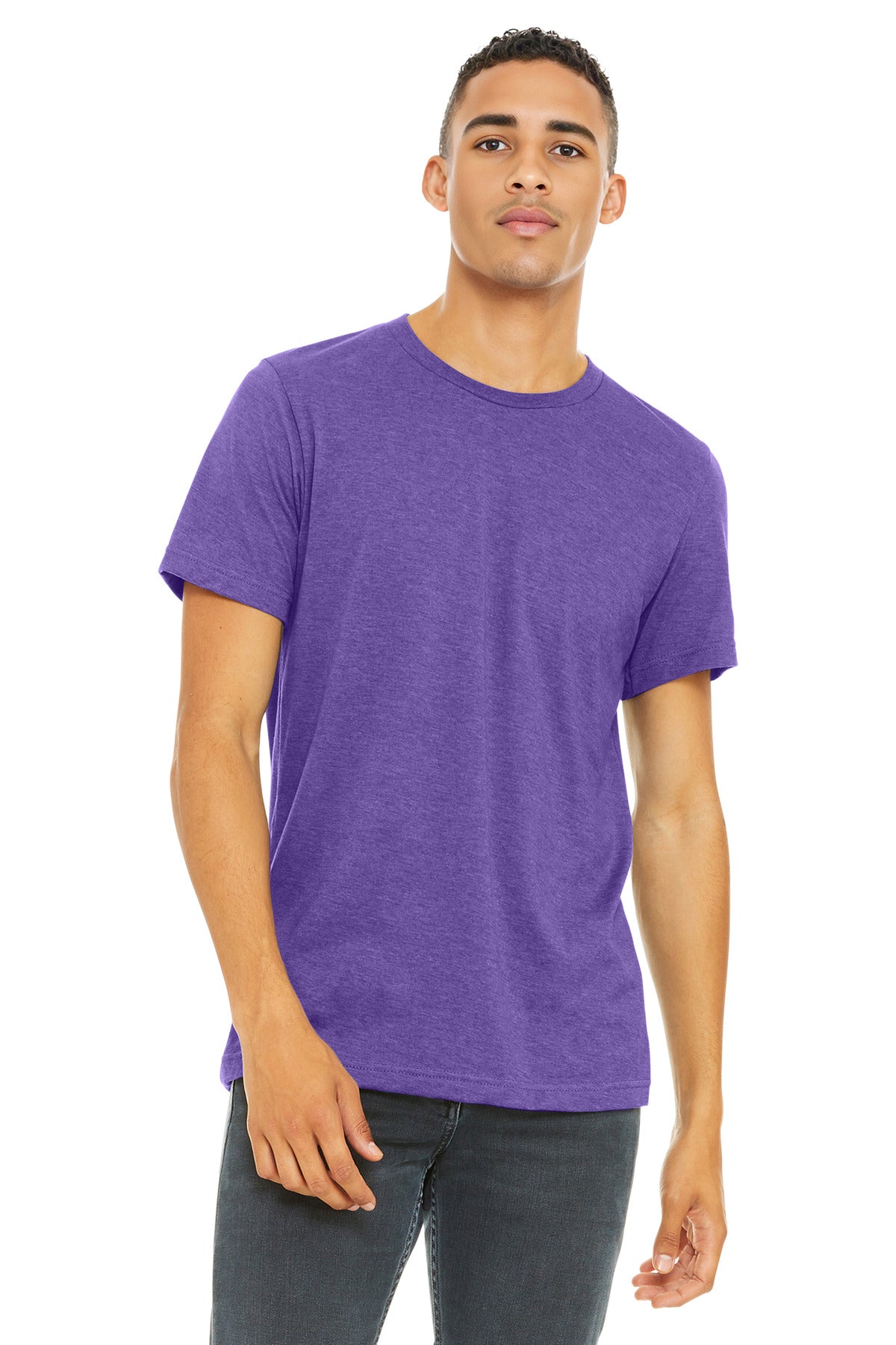 BELLA+CANVAS  ®  Unisex Heather CVC Short Sleeve Tee. BC3001CVC