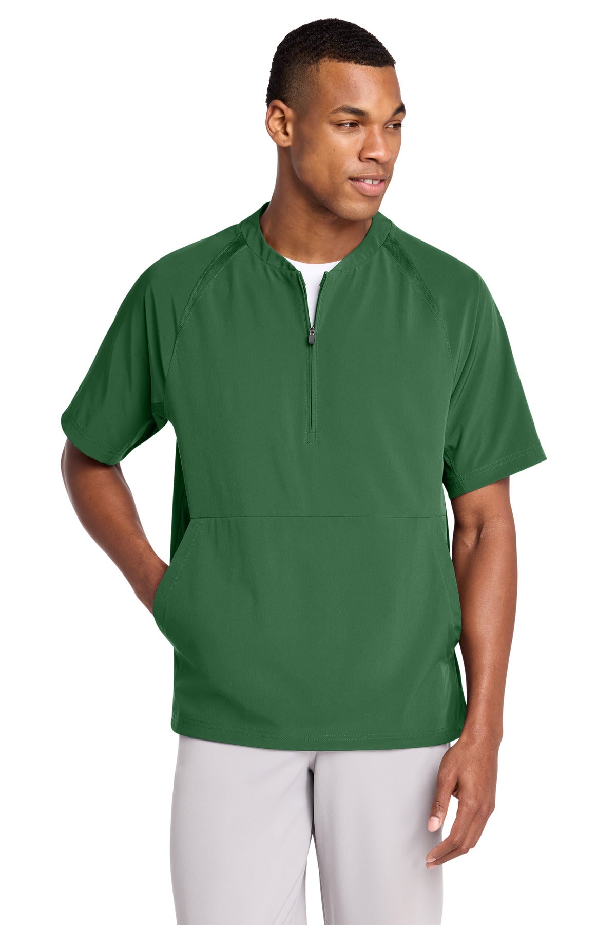 Sport-Tek ®  Repeat 1/2-Zip Short Sleeve Jacket JST489