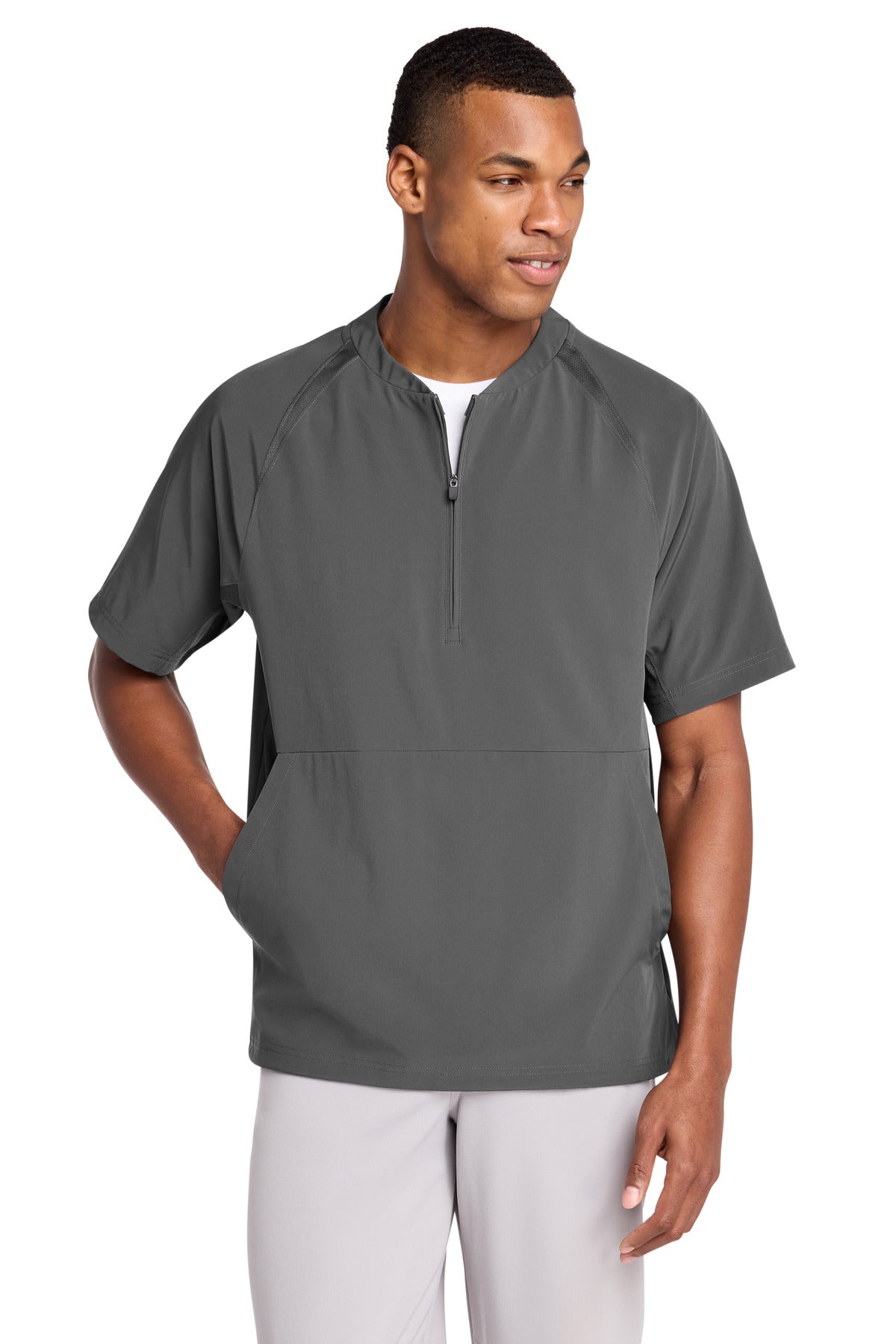 Sport-Tek ®  Repeat 1/2-Zip Short Sleeve Jacket JST489
