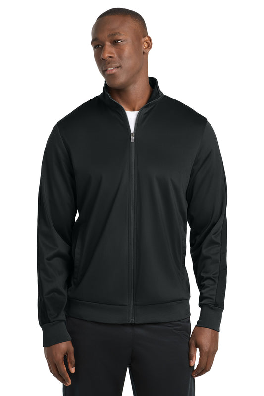 Sport-Tek  ®;  Tricot Sleeve Stripe Track Jacket. JST94