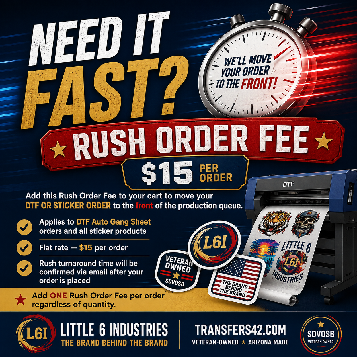 Rush Order Fee